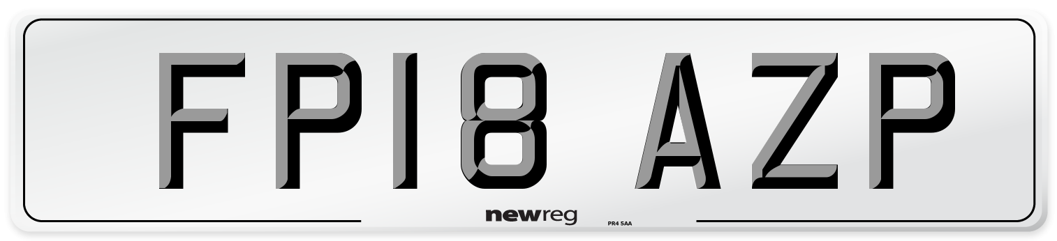 FP18 AZP Number Plate from New Reg